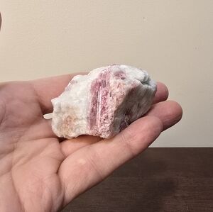 Pink Tourmaline in Quartz Matrix #A